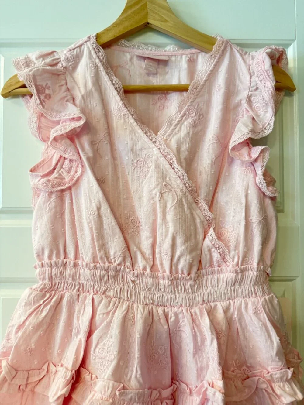 Girls' Beck Alouette Rose Embroidery Tiered Ruffle Dress - LoveShackFancy x Targ